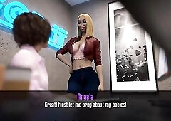 Anita's Internship - Gameplay - Roleplay - Lesbo - Fake Boobs and Butt Tested by Anita