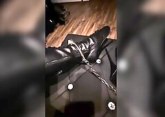 In this movie i wear my Pleaser Ballet Heels and a Chaisty Cage