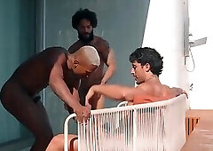 Hot Brazilian Pool Threesome