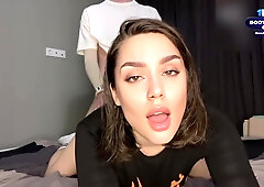 Good View Couple - Hot student 18+ Gives Blowjob And Rides Cock As She Was Taught In College Dorm