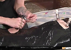 Youngster Danny Bianchi receives hj and pops all over