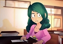 Uncensored animated hottie gets it hard in this wild toon