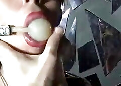 Anal bdsm handjob with Russian trans