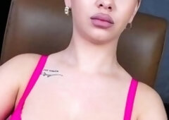 Cute blonde with big boobs solo