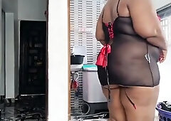 Corpulent butt black big beautiful woman Laundry Day - Mara Exotic
