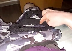 Happy boy, nude boy, a lot of sperm