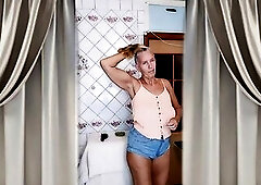The glad old lady Lukerya began each morning by combing her hair in front of the mirror. Her silver locks flowed softly, adding aged grace to her look