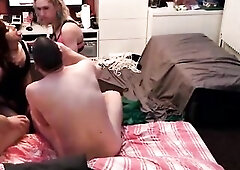 Here it's, Part two of our Valentines Fuckfest with three T-Gals 1 post op TS and two boyz. Lots of sucking, banging fuckfest pleasure.