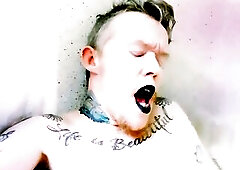 FTM Alt Hunk Solo Masturbation and Shaking Orgasms