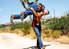 Nick Fitt fucked by Zario Travezz on the ranch