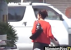 Japanese  found ladies peeing in public on