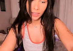 Brunette babe chelsea french solo masturbation