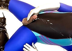 Blue Adidas Outfit Cumshot