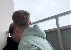 Part 1 snooped a twunk fapping off on the stairs
