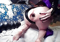 Butt Girl Tiffany Ciskiss As Raven Super Cut Fucking Ass On Huge Dildos