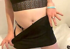 Teasing in Chastity cage