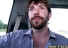 Amateur gay guy gets to fuck amateur straight guy