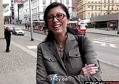 Shy Czech Teacher Sucks My Dick