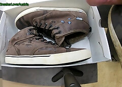 20 cum-shots on Globe Motley skate footwear