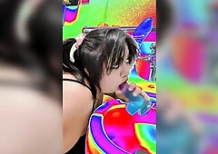 Danielle Valentina PUBLIC MASTURBATING in 3 bathrooms Real Public Doxy s