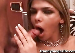 Awesome cumpilation with lots of trannies engaging in group fucking