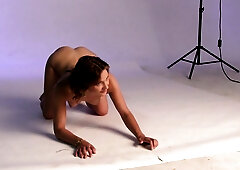 Redhead Teen Hot Babe Spreads Her Legs Wide Open