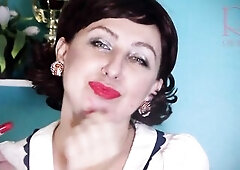 Red lipstick giving a kiss teasing by Regina Noir. Teaser