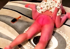 Femdom fetish spanking smothering humiliation