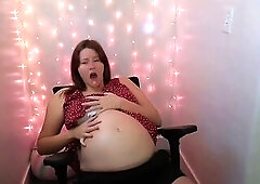 An ALIEN got me preggy! Now my abdomen keeps growing and expanding and POPPING! Over and over another time. At rapid speed! When will this end?! I can