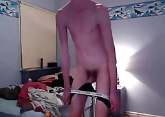 Webcam - Jerking boy