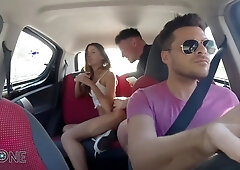 Horny Couple Fucking In My Uber Car