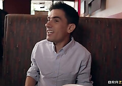 A Blinding Date 02: Jordi El Nino Polla on a date with divine Angela White in Italian Restaurant