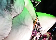 Dad Wanking His Uncut Meat for eighteen min