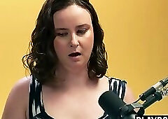 Chubby MILF BBW Jay Taylor podcast and dildo masturbation orgasm