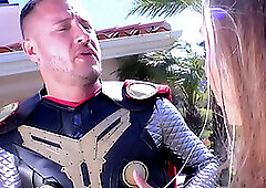 Thor Fucks Abigail Mac Hard With His Super Dick - Thor Porn Cosplay Parody