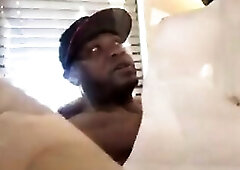 Cute Sissy Sitting On Large Ebony Cock