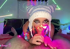 Brian Omally And Khloe Kapri In Rave Bunny Deepthroats At The Afterparty!