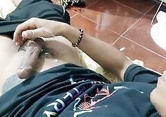 My impressive stiffy shoots man chowder across the room