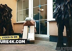 MATURE4K. Oriental riding youthful Czech stud