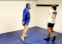Masked rider is brave sufficiently to defiance Kourtneyinked on the matts See her as this babe makes him tap and throws him around! This babe gets on 