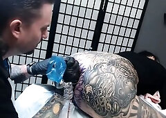 Went to watch my buddy back in January to get my entire butt tattooed str8 to the aperture. Most excellent decision I've ever made and I love the