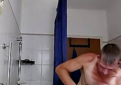 Showering after work, dildo fucking and masturbating until you cum