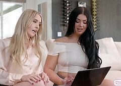 Cougar booty licking lesbian big round ass classmate