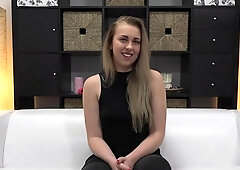 blond and her solo masturbation