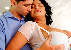 Steamy nasty step mom mouth and cunt fucked by step son dick