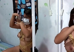 Hot Indian Performing Arab Dance Before Having Intense Sex With Her Stepdad