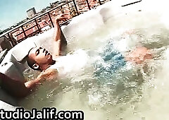 Ivan having fun with his gay cock in wirlpool