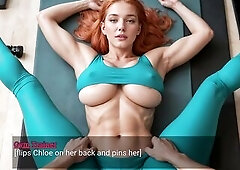 Story: Large Breasty Red Head Seduces Her Gym Tutor (AI-generated)