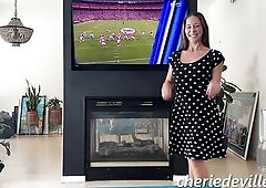 POV: Stepmom Bounces On It During the Large Game