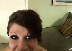 Charming brunette hair enjoys being taken advantage of by a big ebony stud.